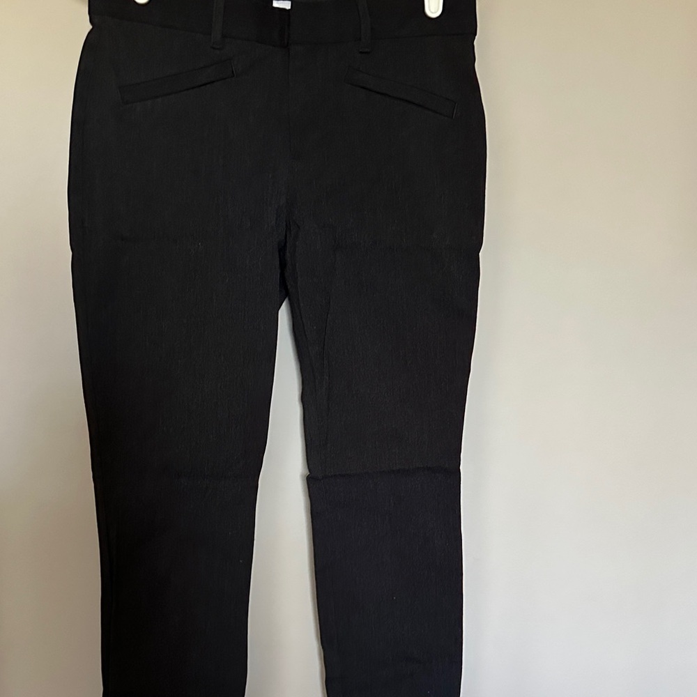 Gap Gray Black Signature Slim Ankle Fit Pants size 6